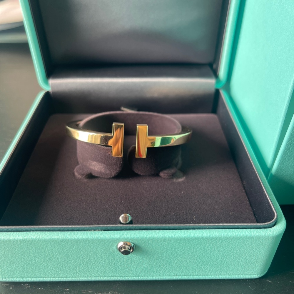 Tiffany & Co. Gold T Square Bracelet (Brand New)